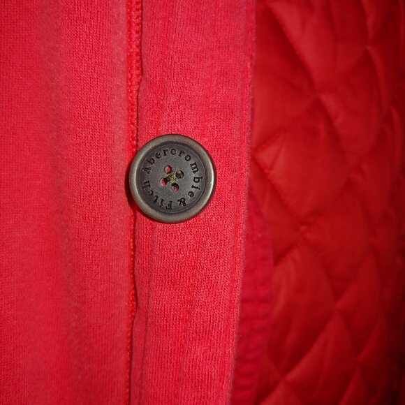Vintage Abercrombie Red Jacket with Gillet Size XL - Picture 3 of 16